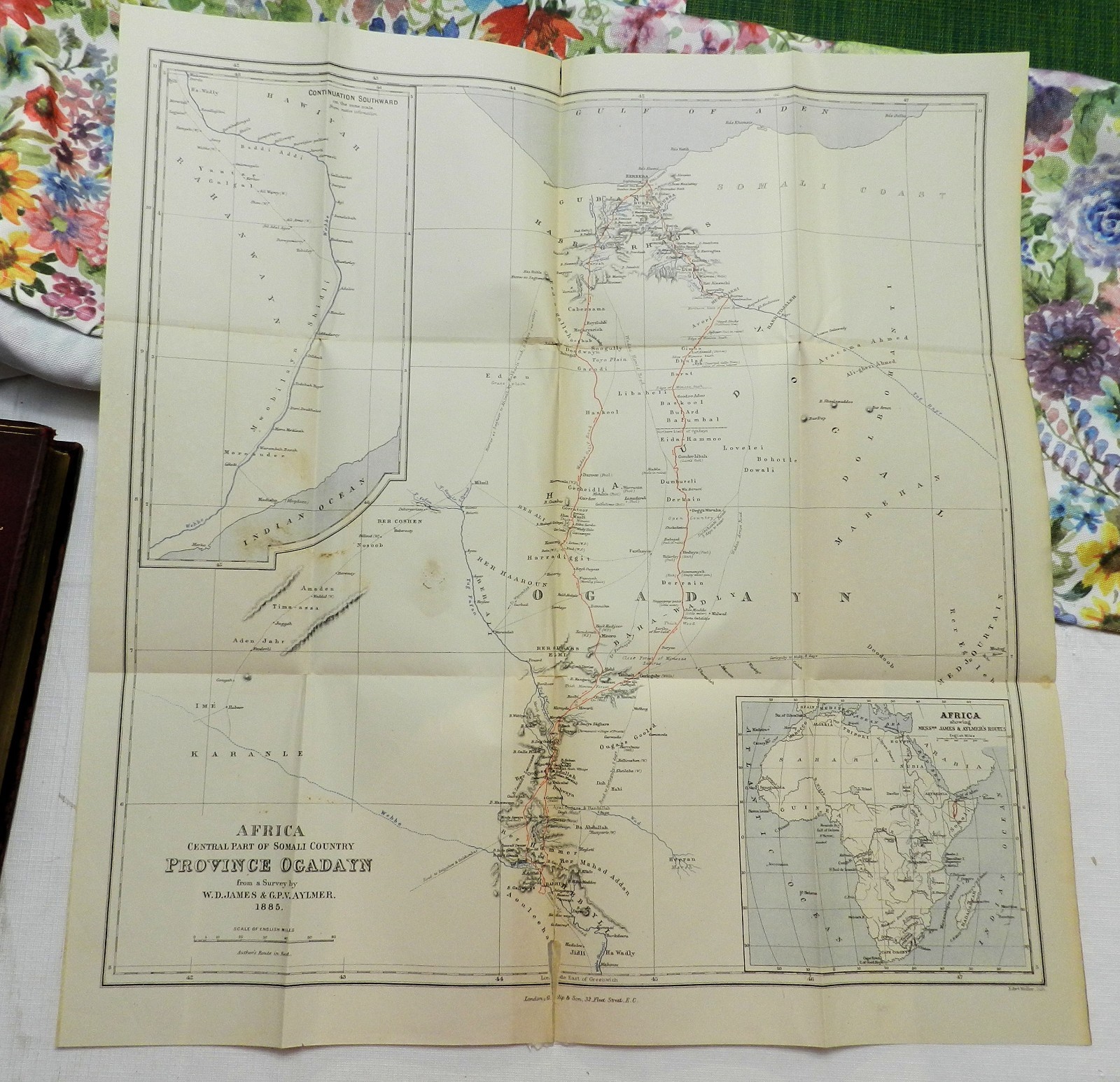 1888, The Unknown Horn of Africa An Exploration.. by FL James, HB 1st ILLUS MAP