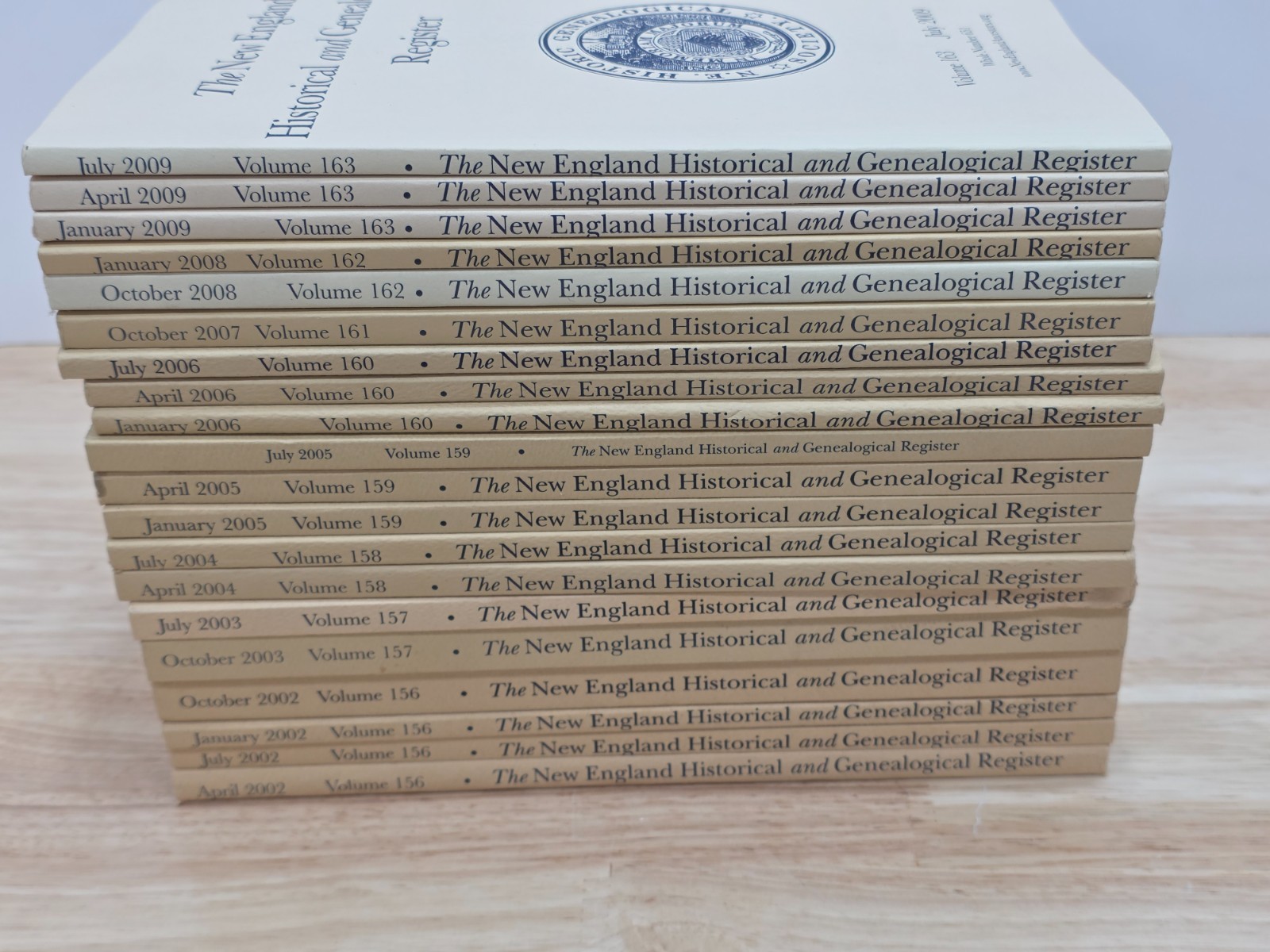 The New England Historical And Genealogical Register Set of 20 2002-2009