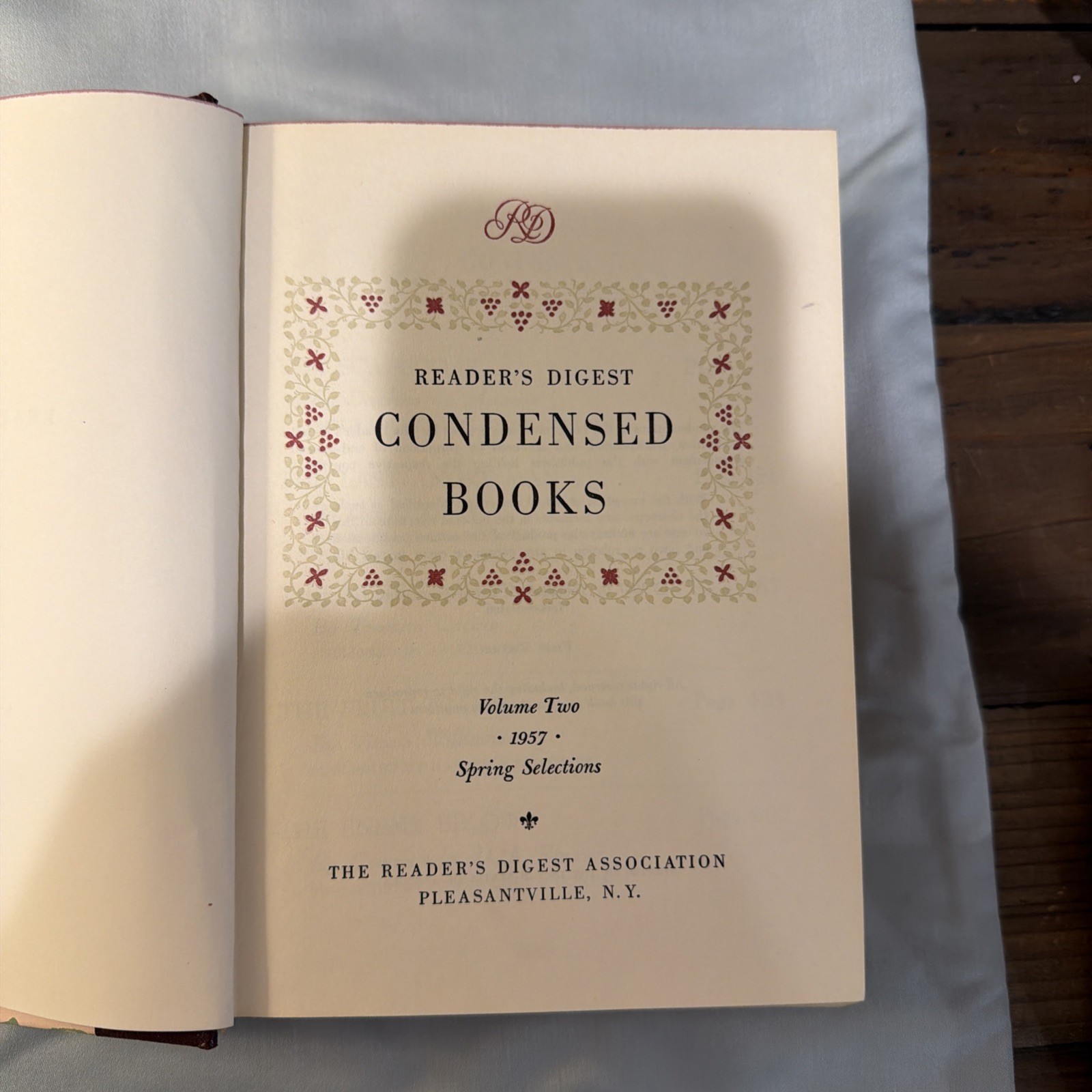 Reader’s Digest Condensed Books Vol 2 Hardcover Vintage 1957