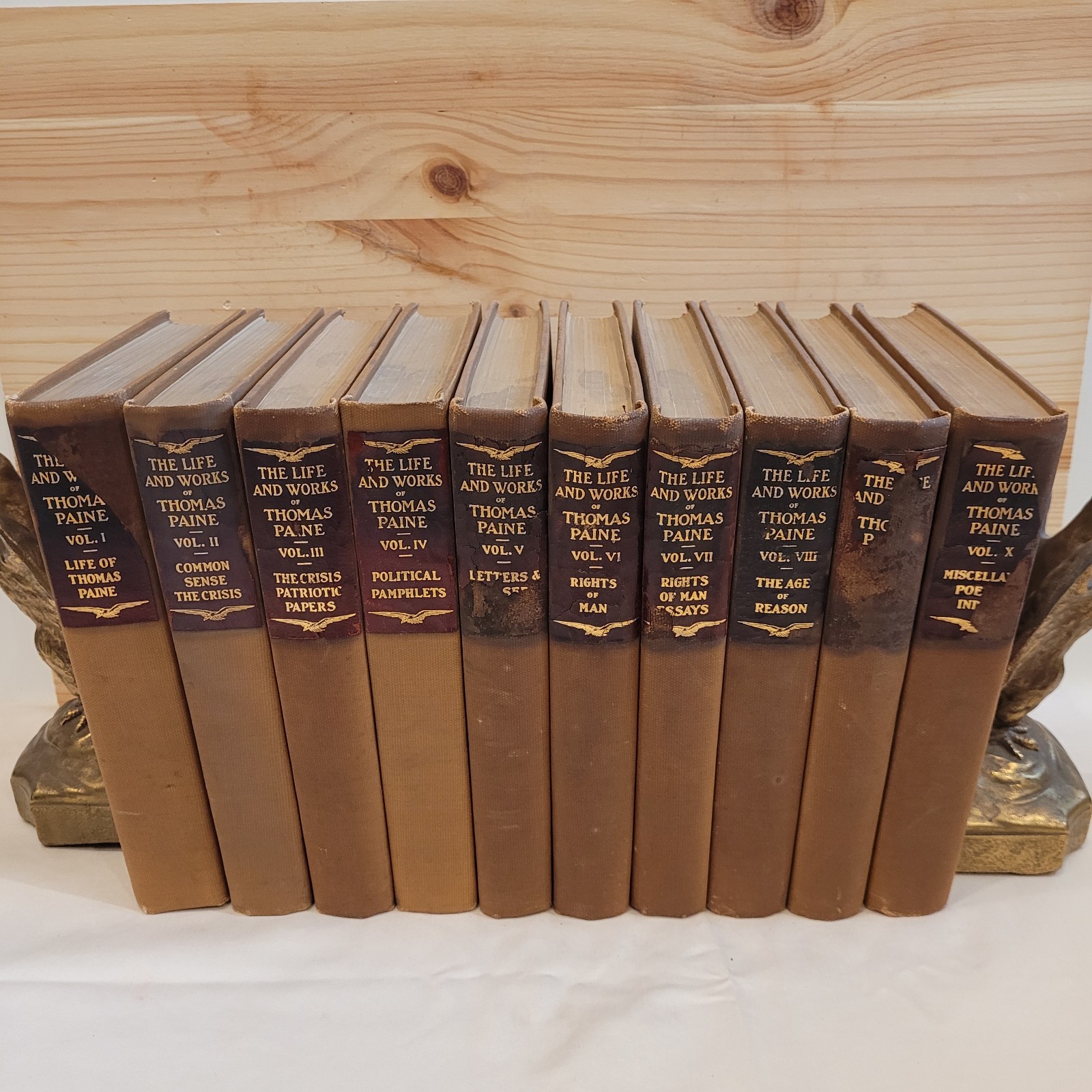Thomas Paine 10 Volume Complete Life and Works of.. 1925 Patriots Edition