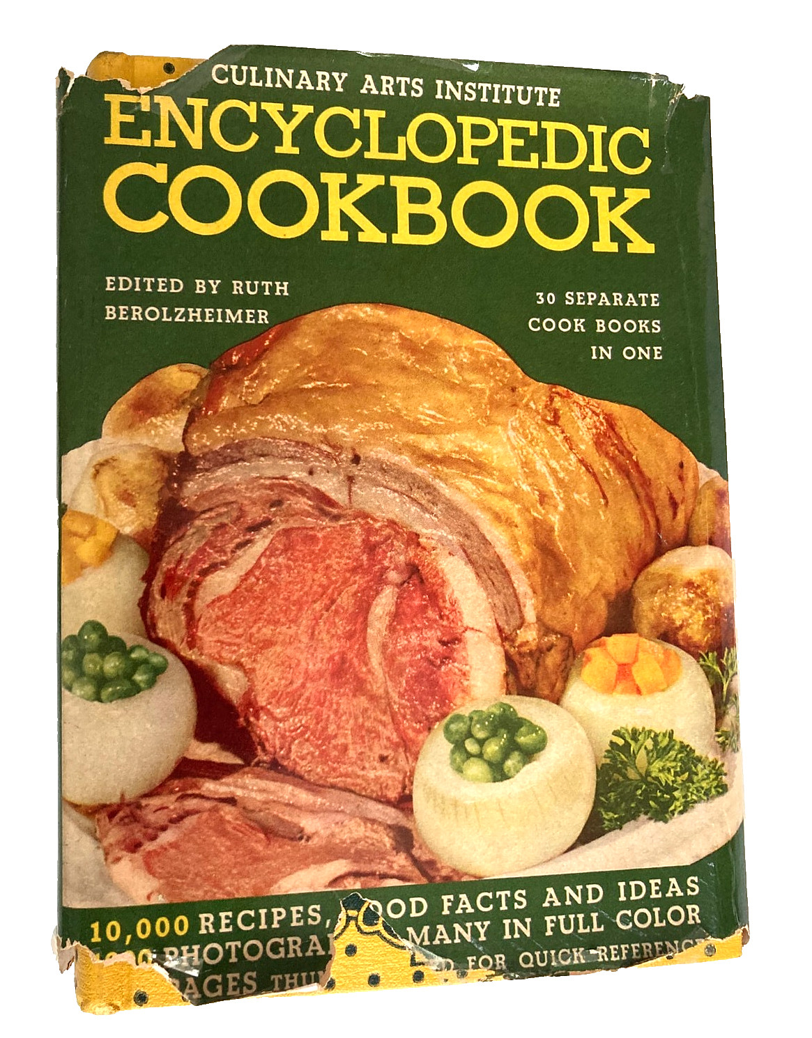 Vintage CULINARY ARTS INSTITUTE ENCYCLOPEDIC COOKBOOK 1950 w/Rare DustJacket VGC