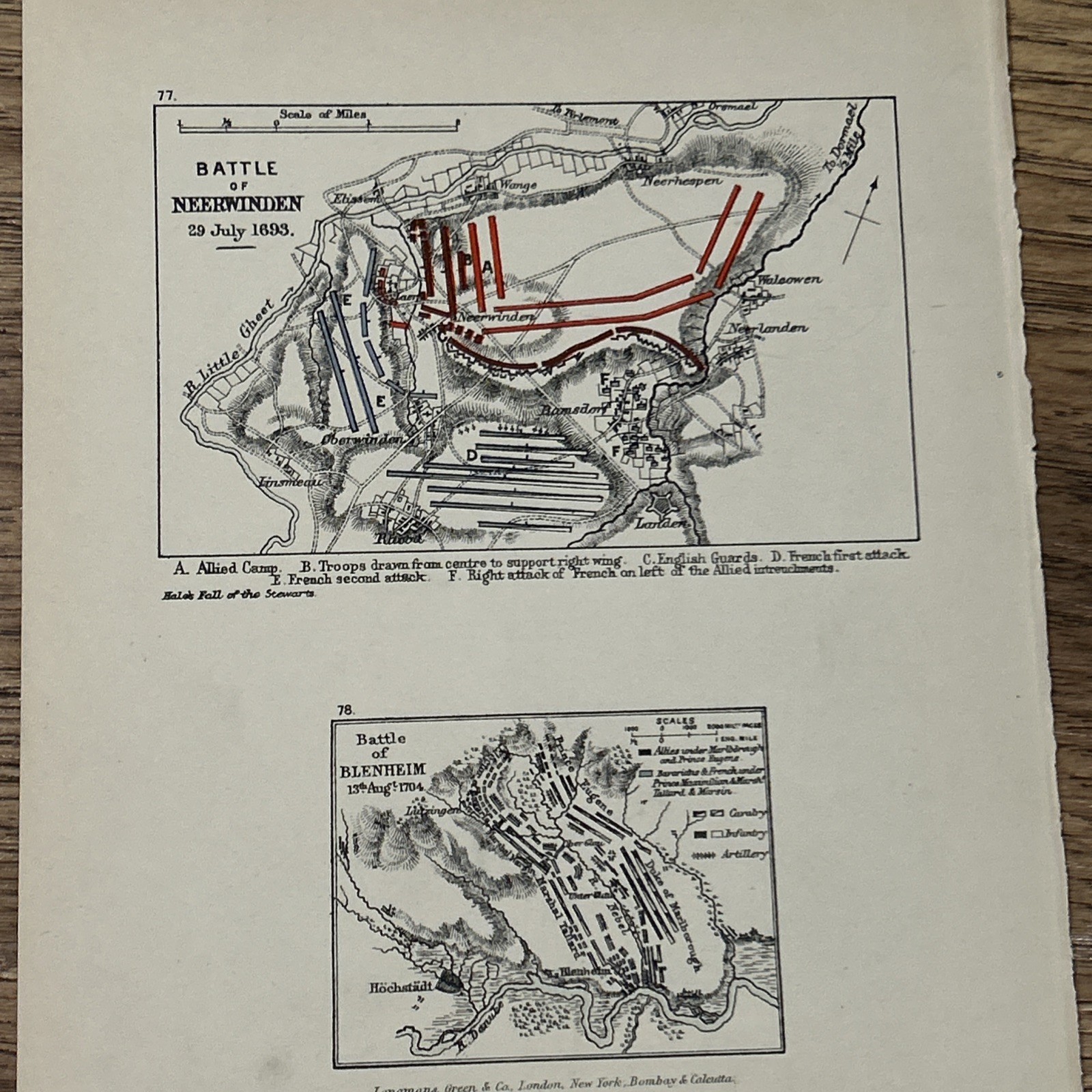 Lot Of 16 Antique Battle Maps In English History (1914 Prints) 8.5”x6.5” Each
