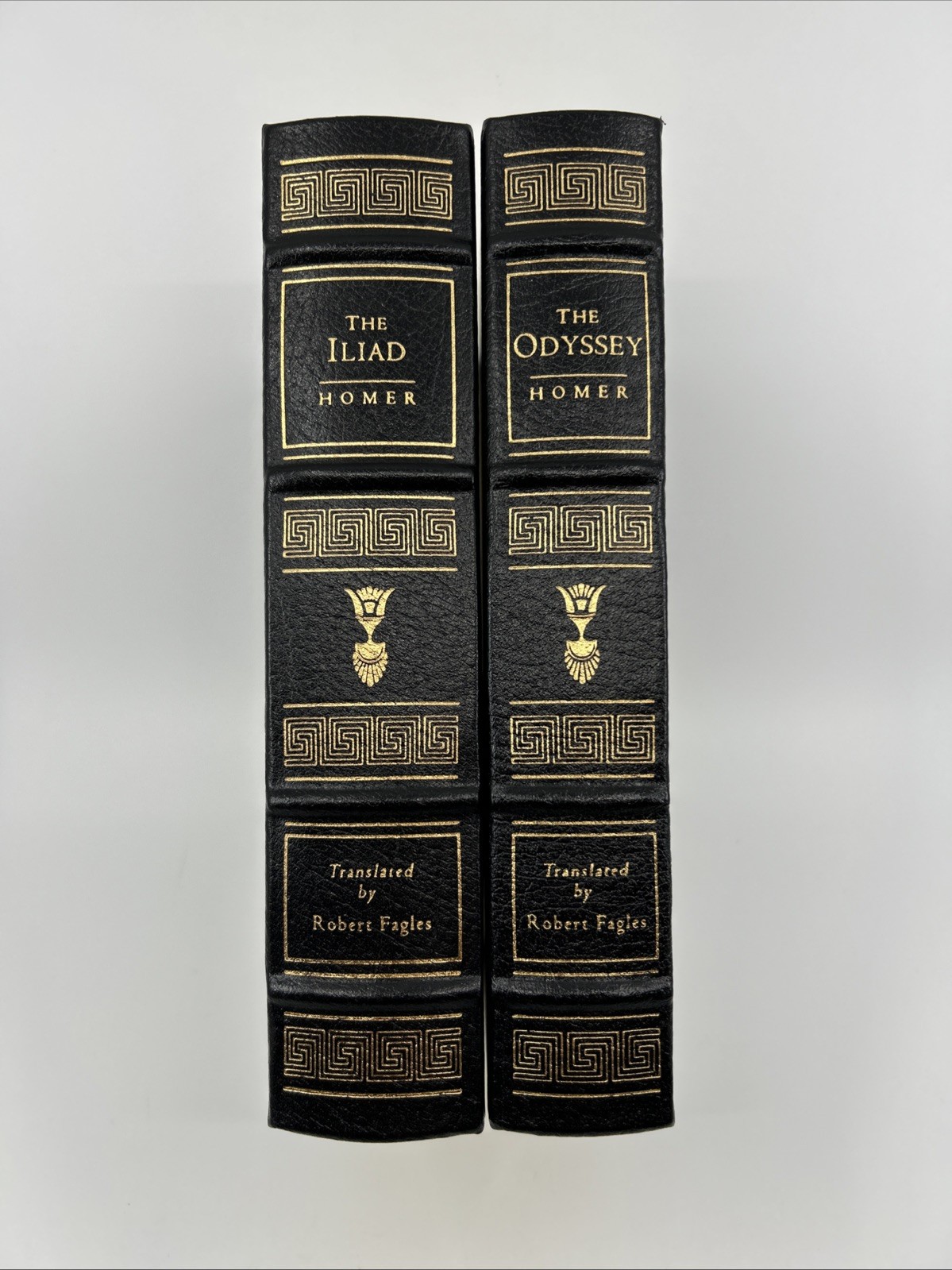 EASTON PRESS The Iliad & Odyssey Homer Leather Greek Classics Epic Poems Fagles