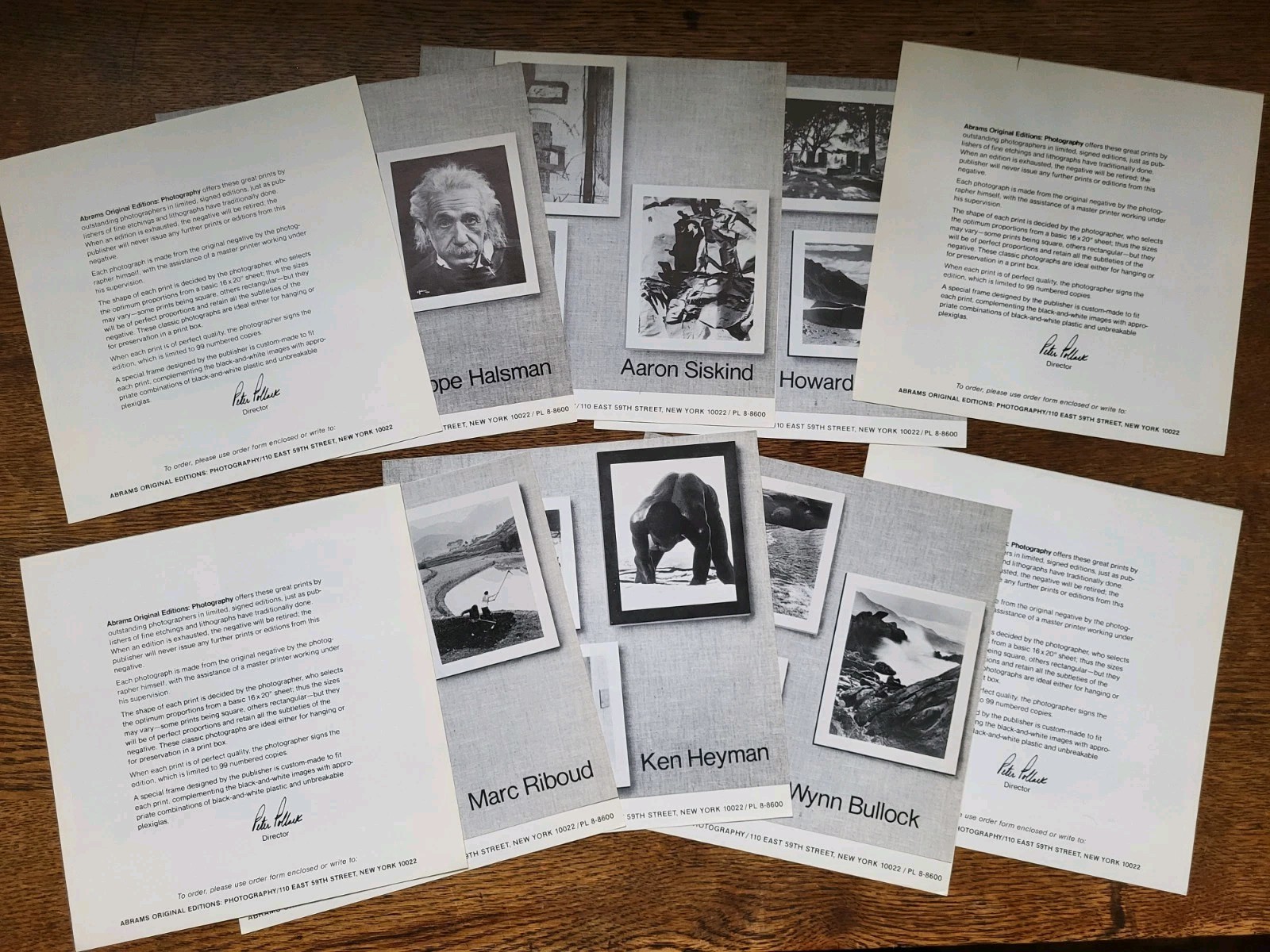 1972 Abrams Originals 10 Great Photographers Brochure Portfolio f/ LTD Photos