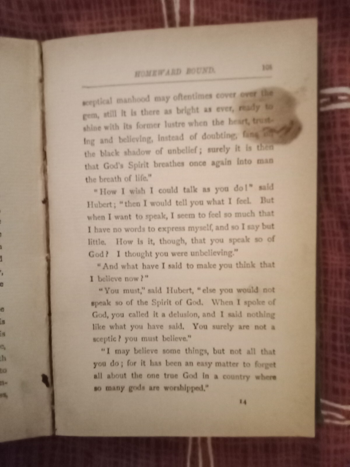 The Torn Bible Or Hubert’s Best Friend By Alice Somerton Decorative Antique Book