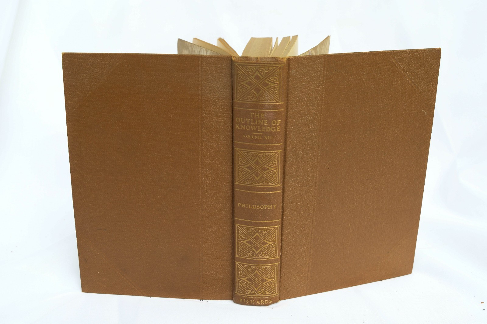 Antique 1924 – 15 Outline of Knowledge books edited by J.A Richards, New York