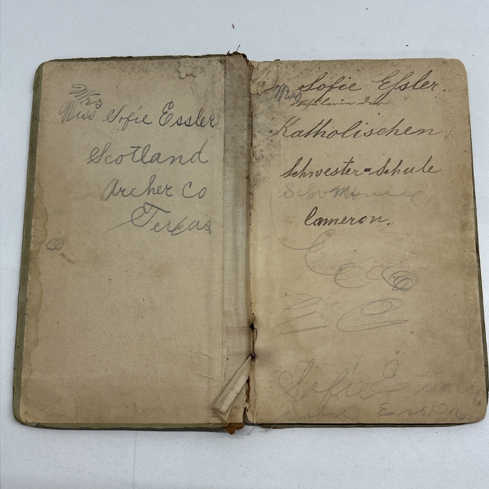 Antique 1883 Small Catholic Catechism For Beginners Book German Translation