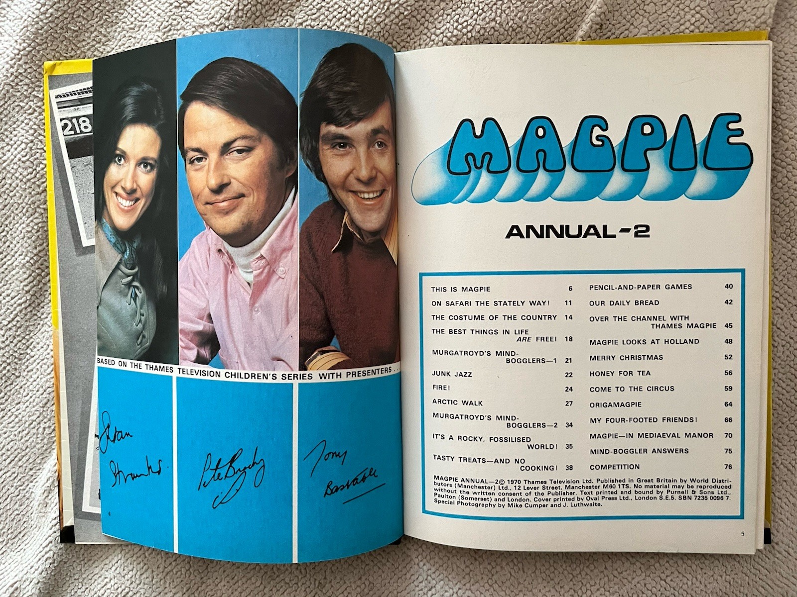 Magpie Annual 1970 Unclipped Great Condition