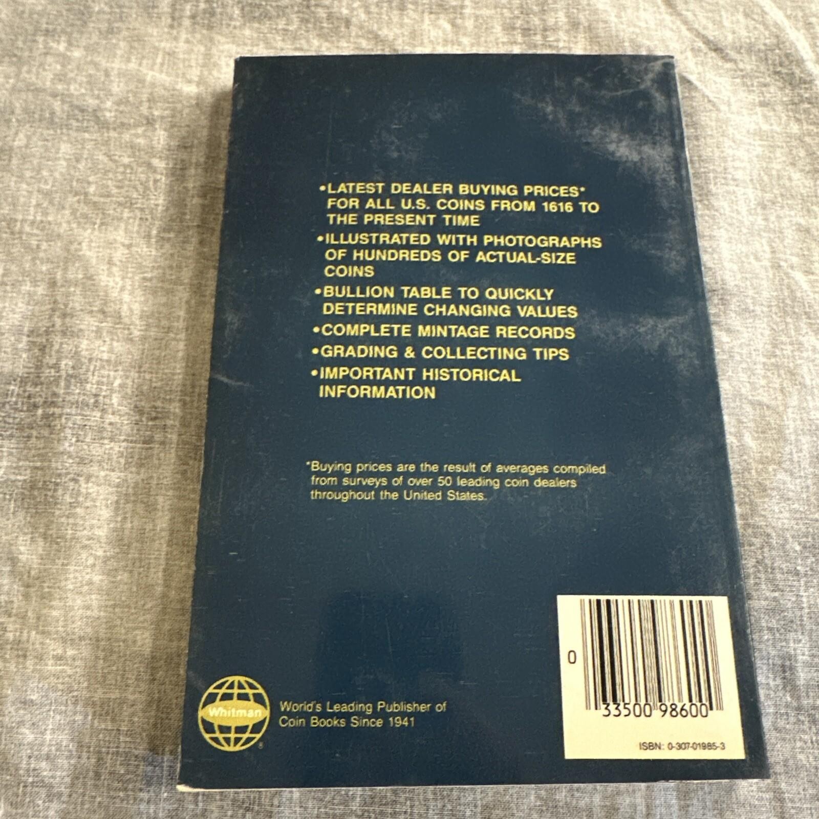 1988 45th EDITION HANDBOOK of U.S. COINS “BLUE BOOK” by R.S. YEOMAN