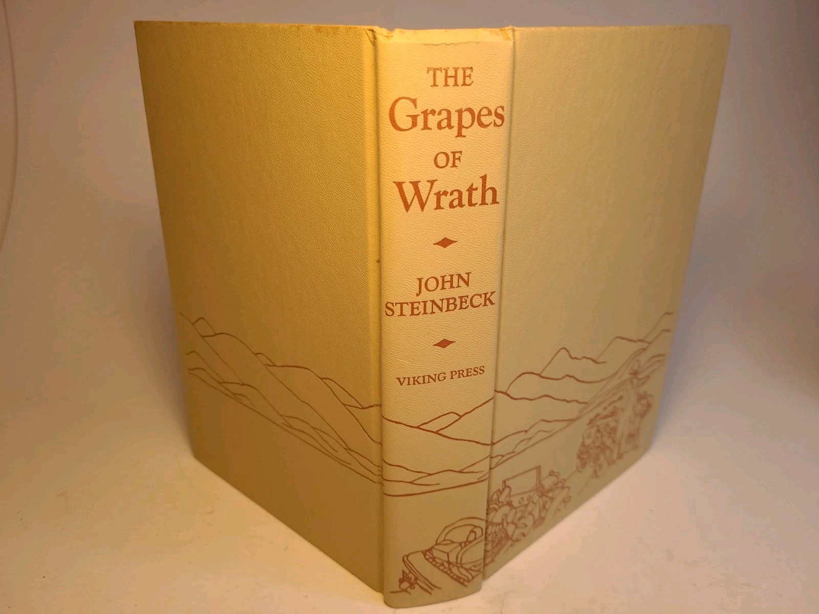 The Grapes of Wrath by John Steinbeck 1939 Viking Press 1st Book Club Edition DJ