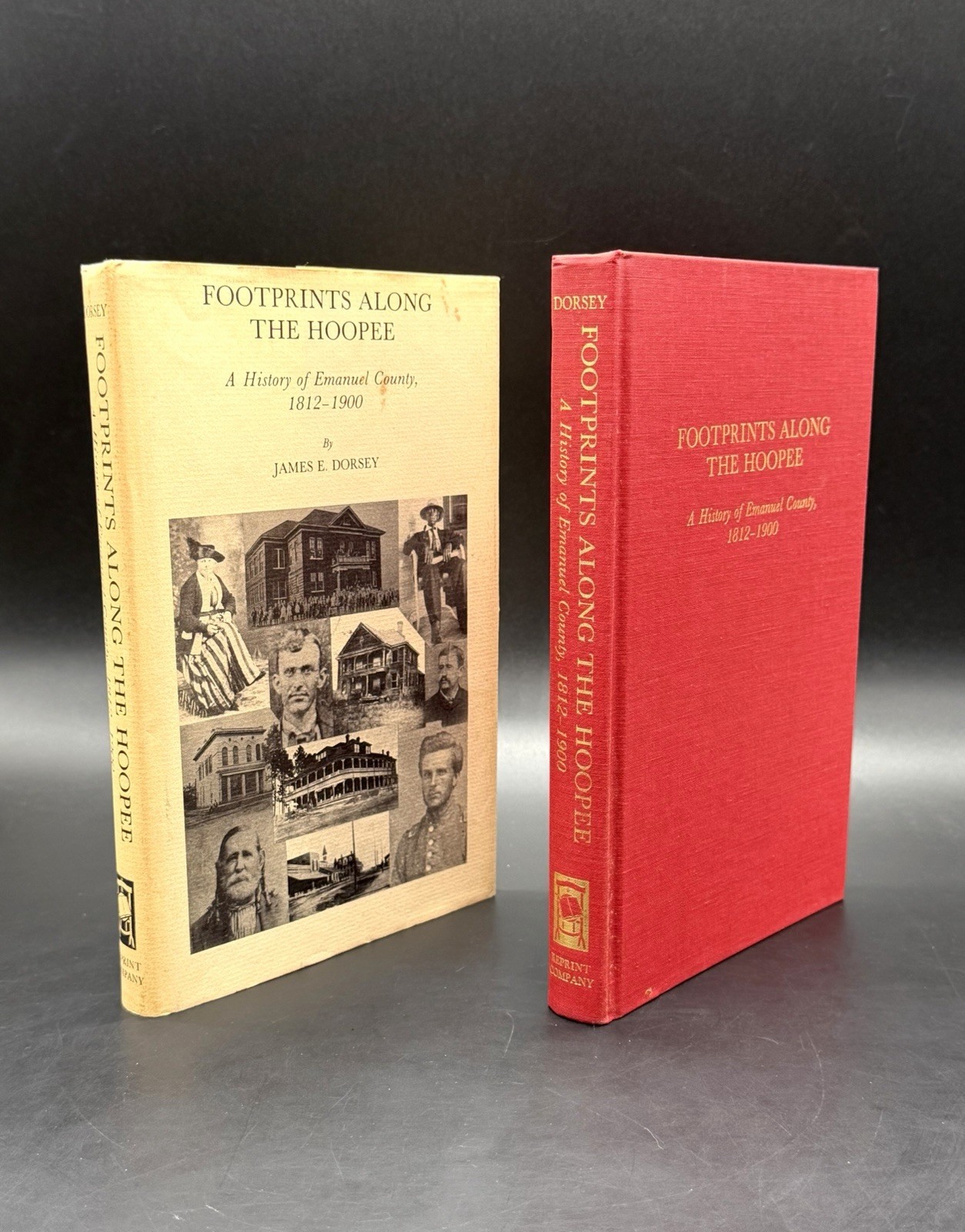 Footprints Along The Hoopee: Emanuel County GA History 1812-1900 ~ 1st Ed. HCDJ
