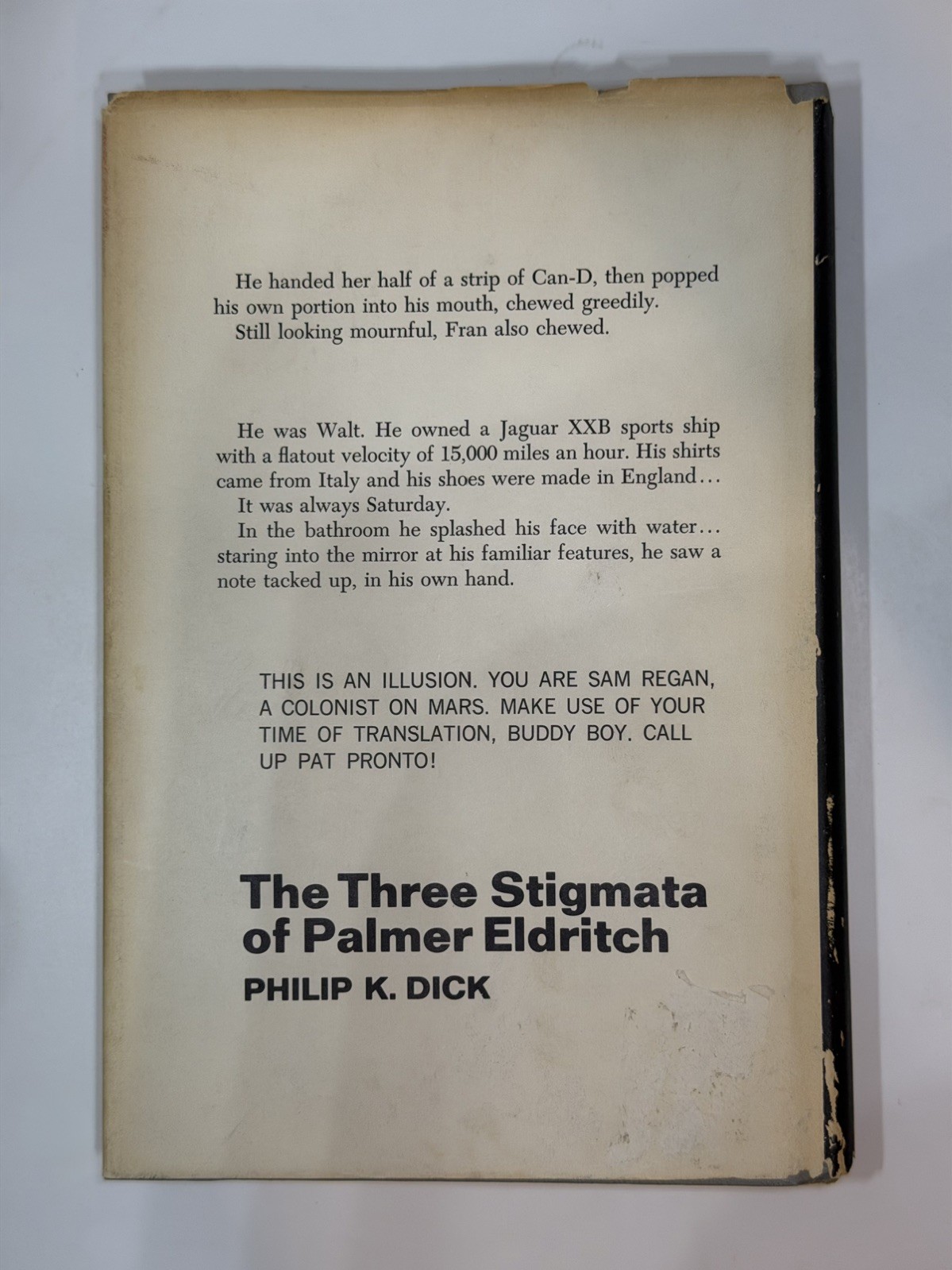 Philip K. Dick The Three Stigmata of Palmer Eldritch Book 1965 SiFi Dystopian