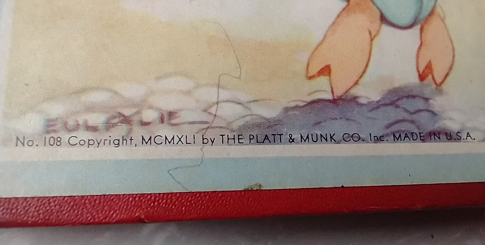 My Picture Story Book No 108 MCMXLI Mother Goose Farm & Dog Friends 1941 Platt