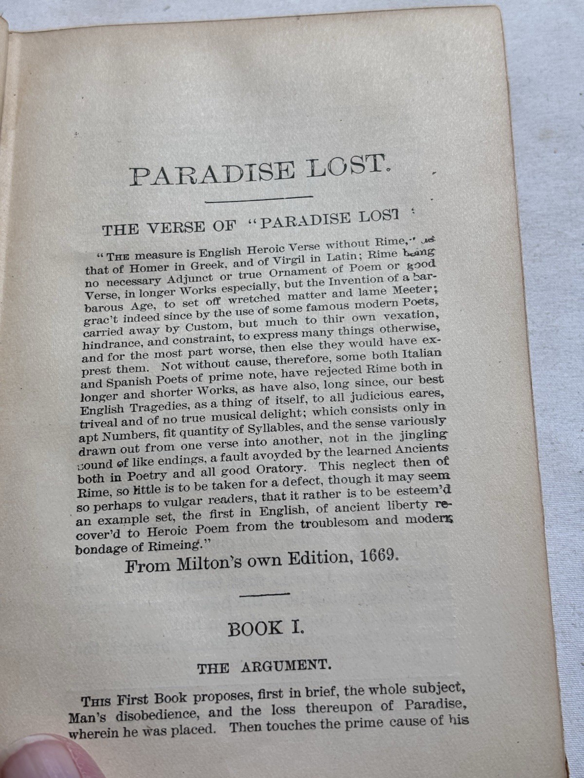Antique “Paradise Lost” Milton c 1900. HM Caldwell Publisher. Illustrated