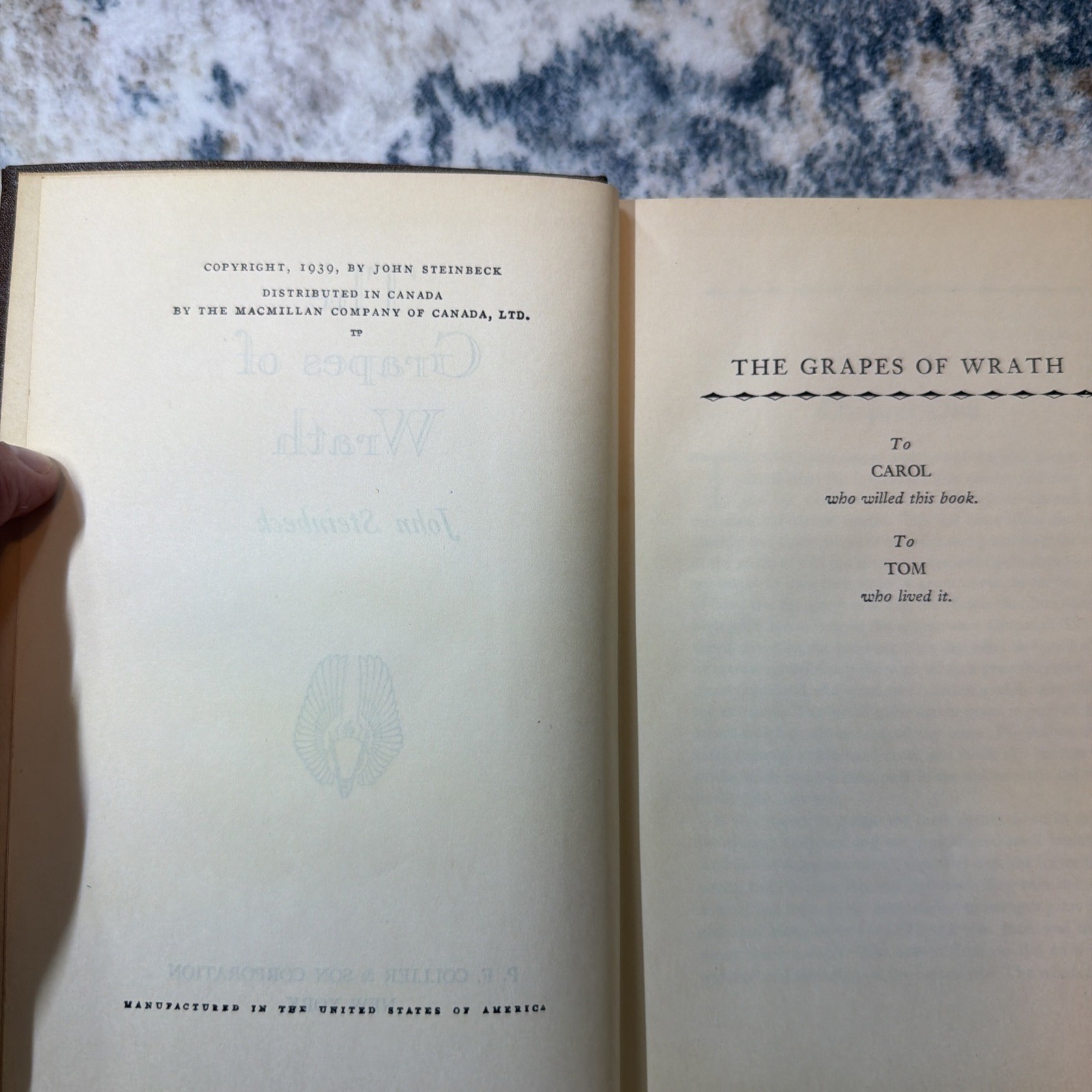 John Steinbeck Collier 1935-1942 Set Of 6 Hardcover Books Vintage