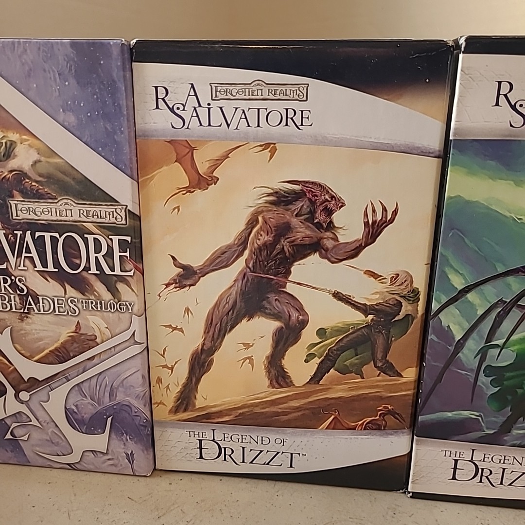 Legends of Drizzt 1 2 4-7 8-13 Salvatore Forgotten Realms Crystal Sojourn Silver