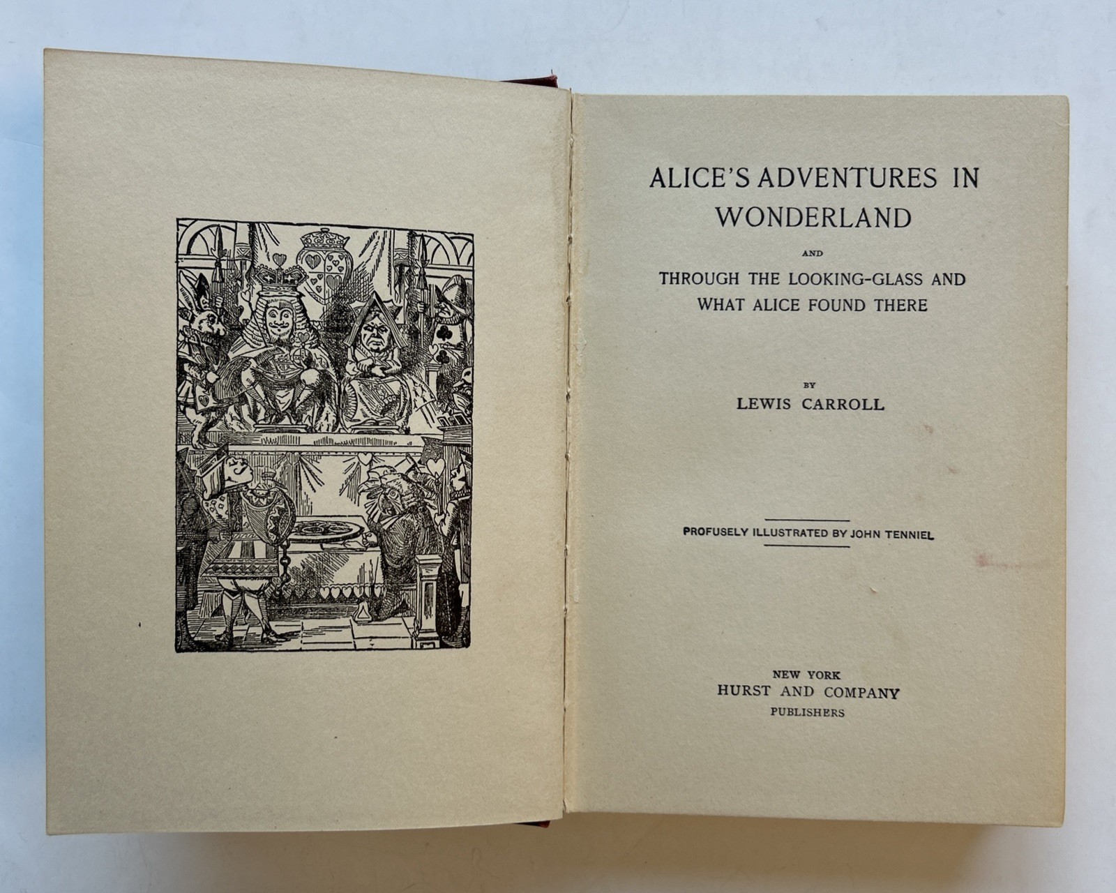 Alice in Wonderland Hurst & Co Chromolithograph Plates c.1900 Antique Book