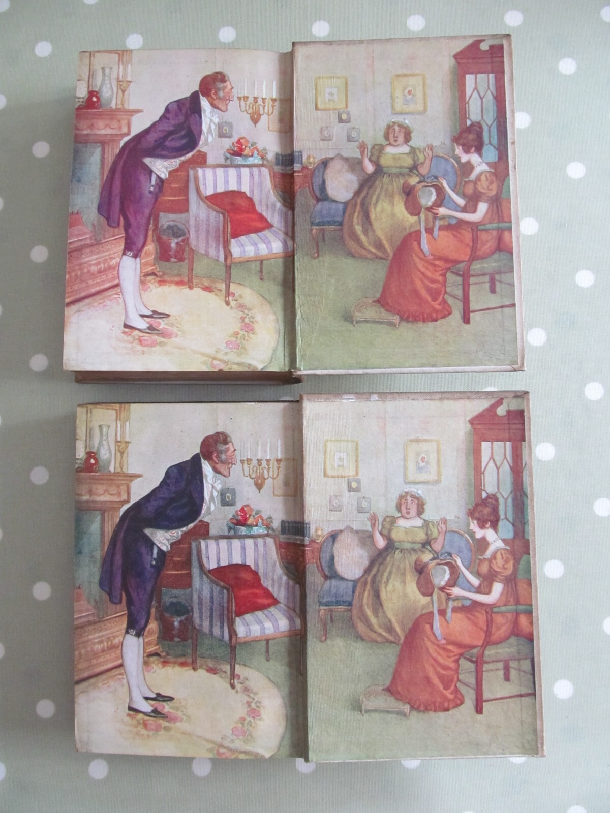 MANSFIELD PARK JANE AUSTEN ILLUSTRATED A WALLIS MILLS CHATTO WINDUS X 2 HB 1917