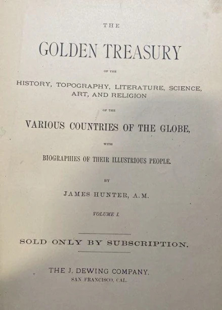 The Golden Treasury James Hunter 1887 Illustrated Antiquarian Subscription Volum