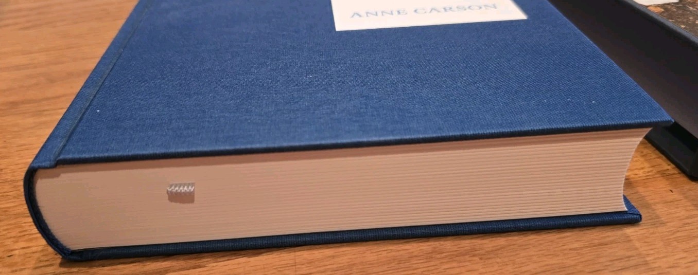 IF NOT, WINTER FRAGMENTS OF SAPPHO Folio Society Edition By Anne Carson