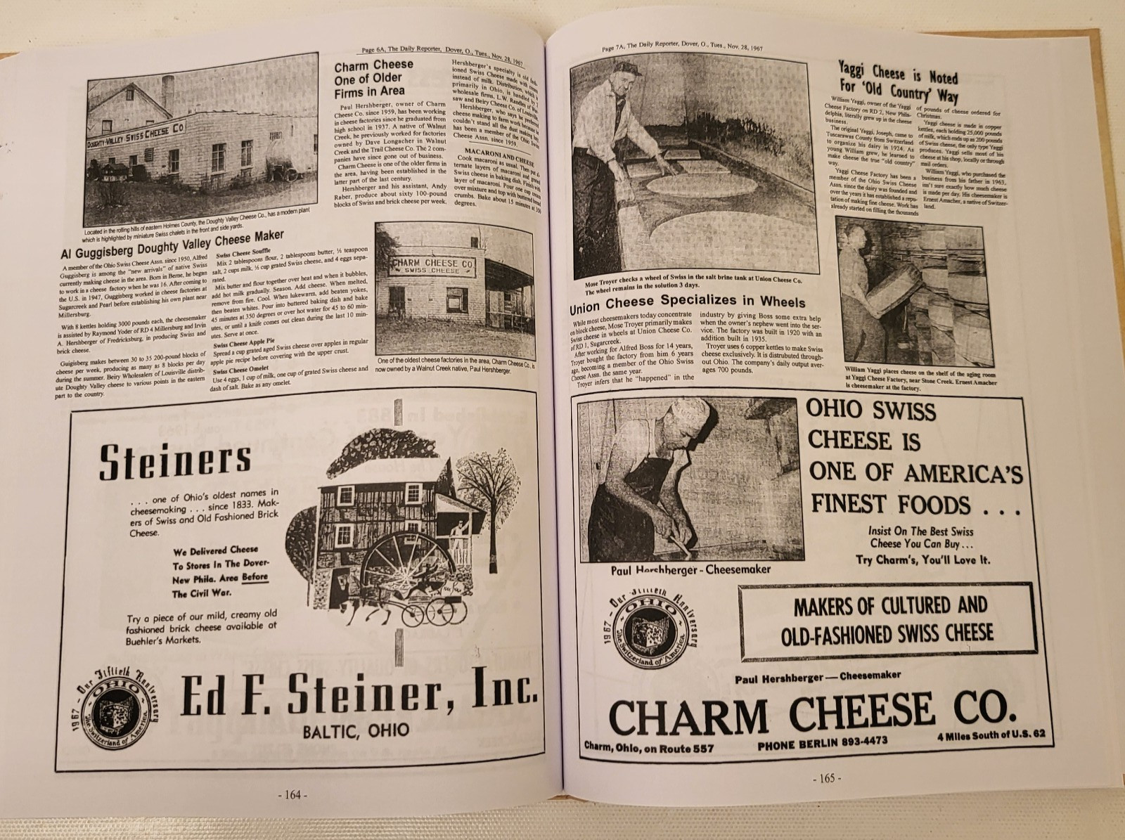 The Ohio Swiss Cheese Association 1918-2018 100 Years Illustrated History Book