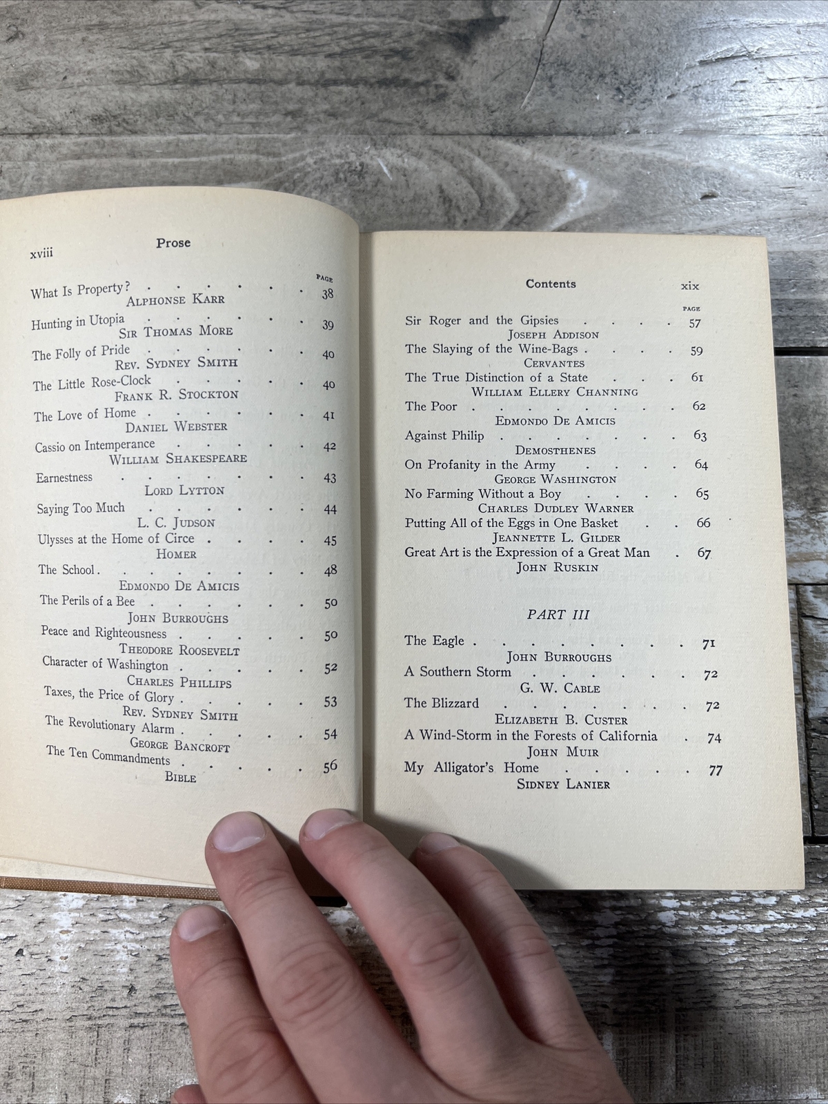 1908 Antique Children’s Language Book “Prose That Every Child Should Know”
