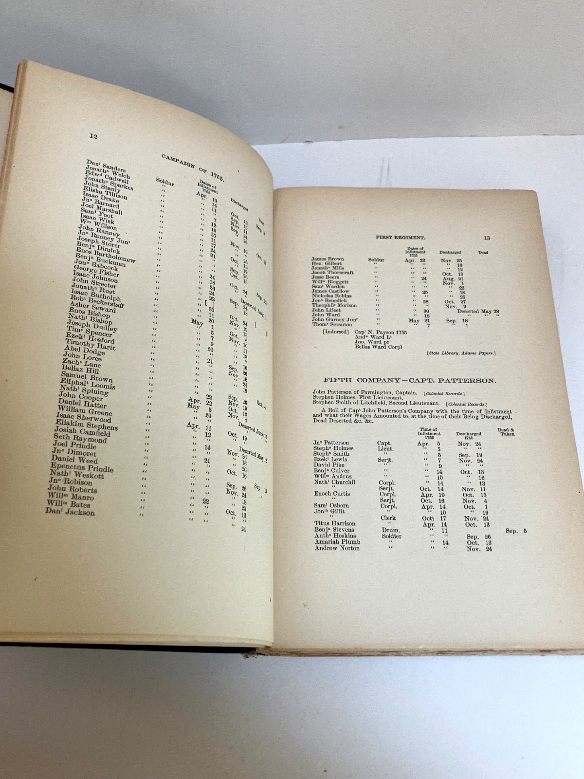 1924 Register of Ancestors of Samuel Warner his Descendants Book Signed geneolog