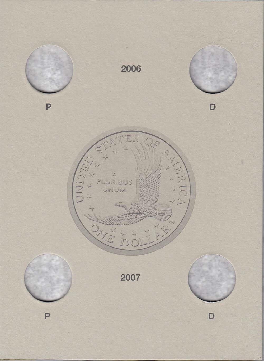 Coin Folder For US Sacagawea Dollars 2005 2008 HE Harris Album 2943 New Free S&h