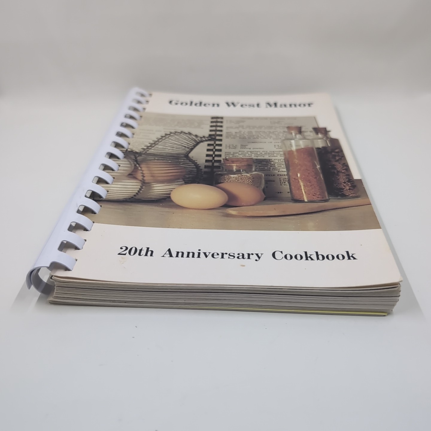 Vintage Presbyterian Cookbook Spiral-Bound Golden West Manor 20th Anniversary