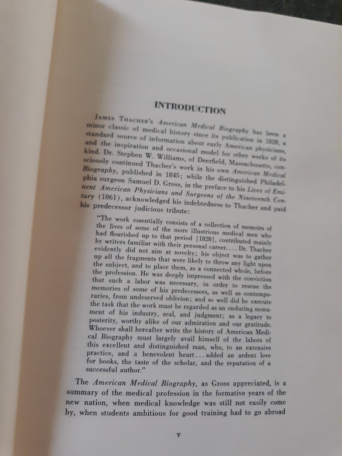 American Medical Biography, James Thacher, 1967 HC 2 Vol. Reprint X-lib.