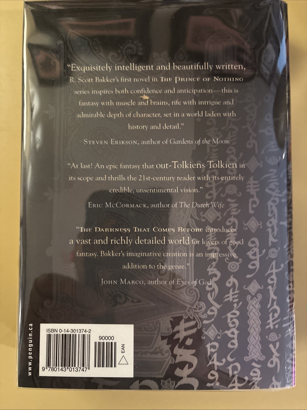 The Darkness That Comes Before. R. Scott Bakker Signed 1st/1st Penquin Canada