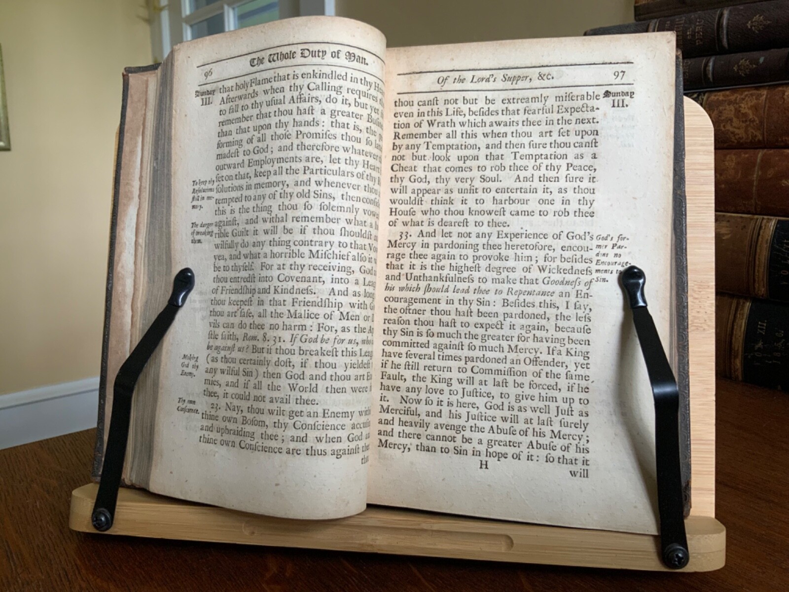 1715 The Whole Duty of Man – Cambridge Binding – Early Gift Inscription