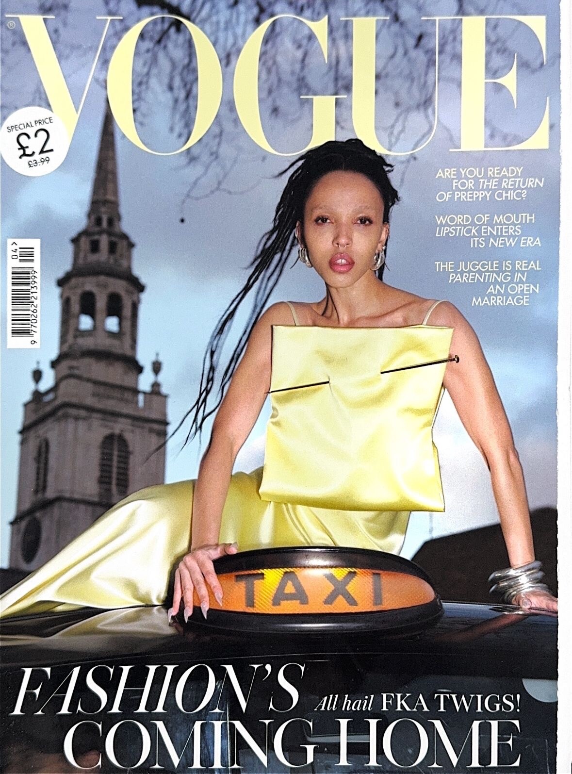 VOGUE UK-BRITISH MAGAZINE-APRIL 2024-FKA TWIGS!-BRAND NEW-In Stock Now