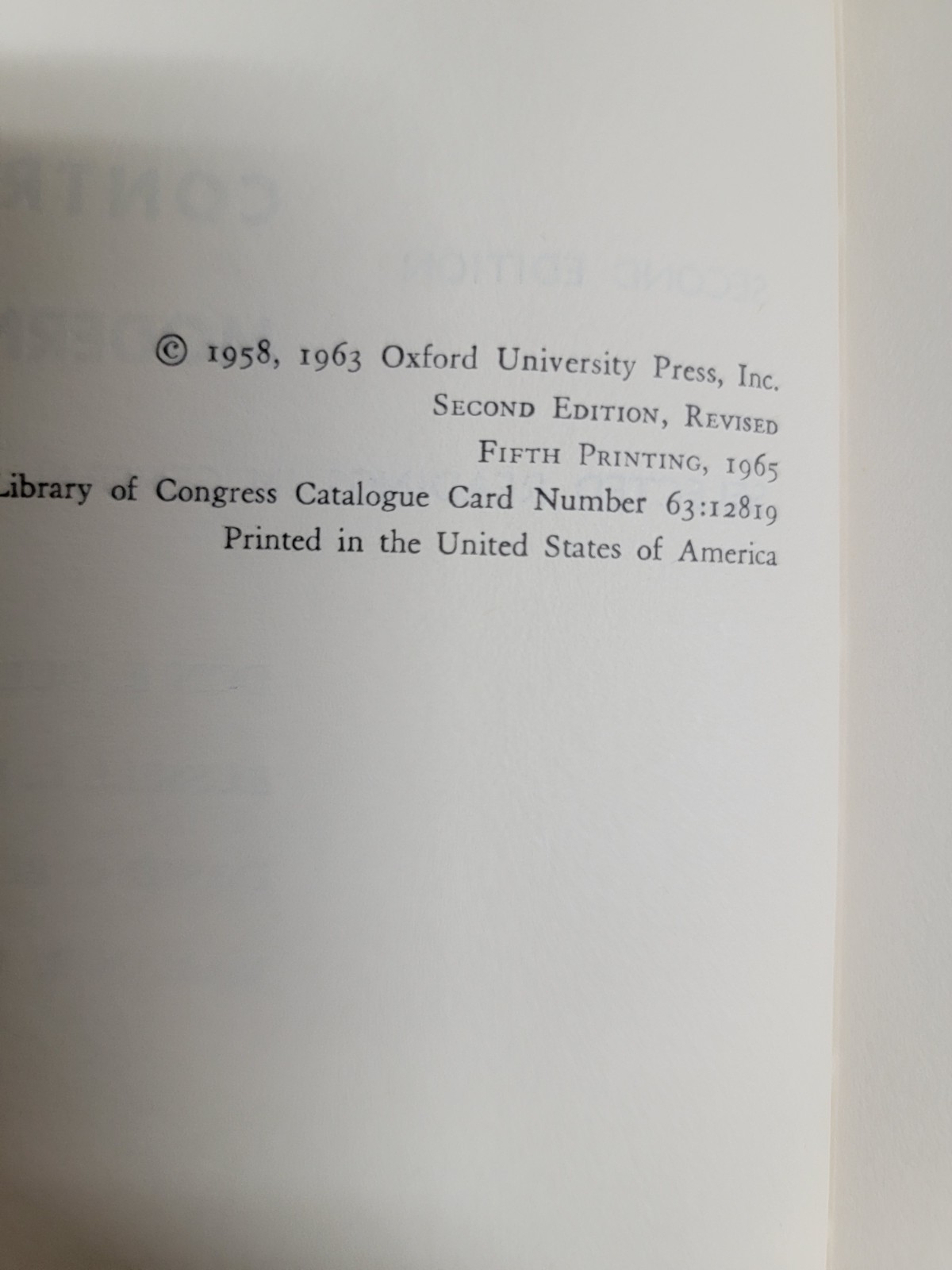 Contributions to modern psychology 1963 2nd ed. Dulany, DeValois, Beardslee