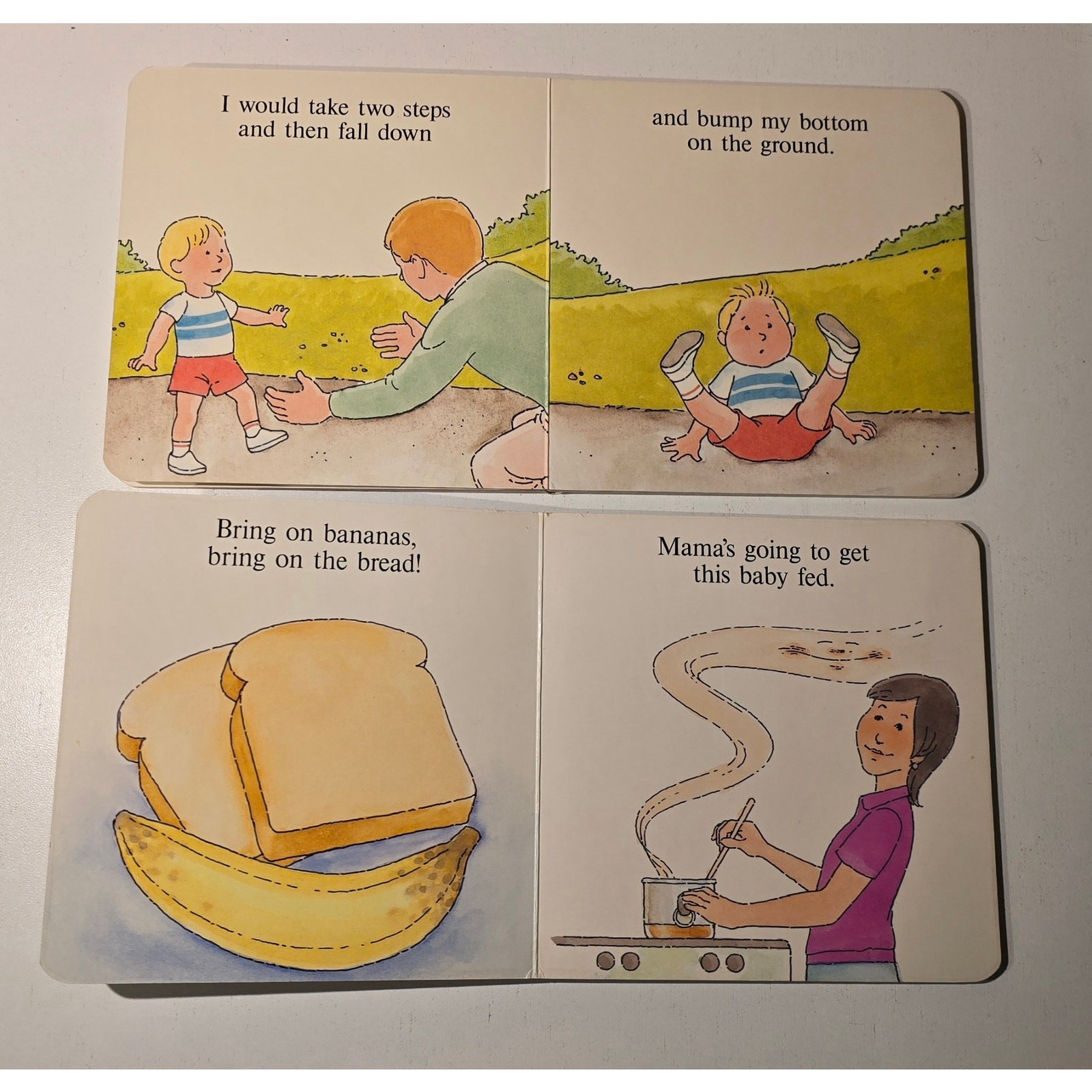 Baby Song Board Book Lot Walking Sitting In A High Chair Martha Hap Palmer 1987