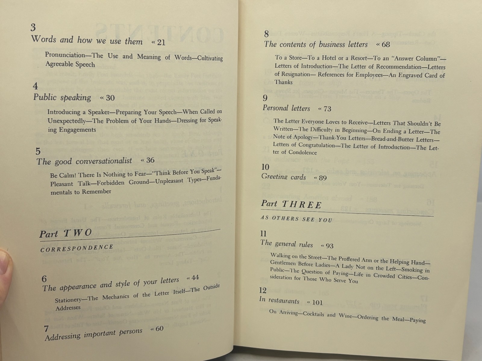 Emily Posts Etiquette The Blue Book of Social Usage 11th Revised Edition 1965