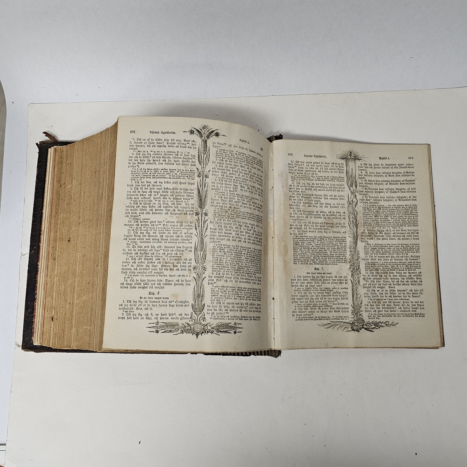 1889 Den Heliga Skrift Swedish Bible Gustave Doré Illustrations Antique