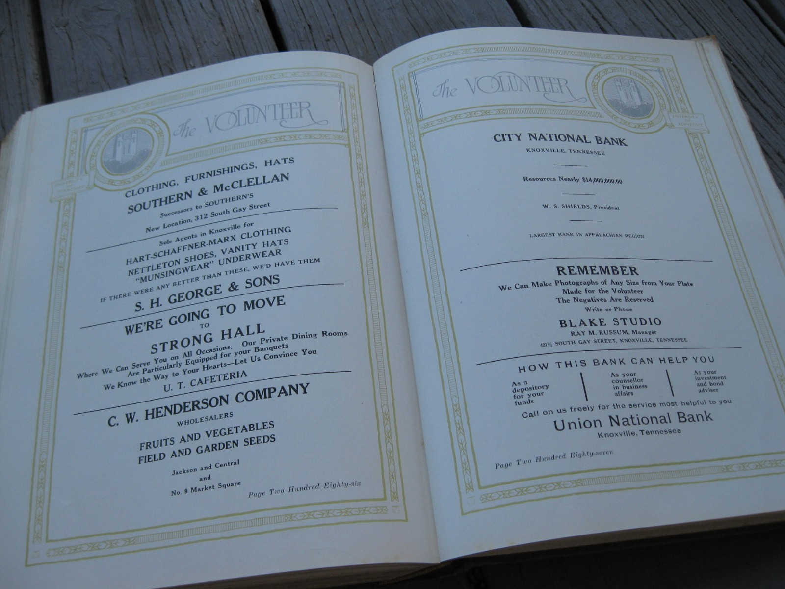 1925 THE VOLUNTEER University of Tennessee 320pg Annual Yearbook Knoxville