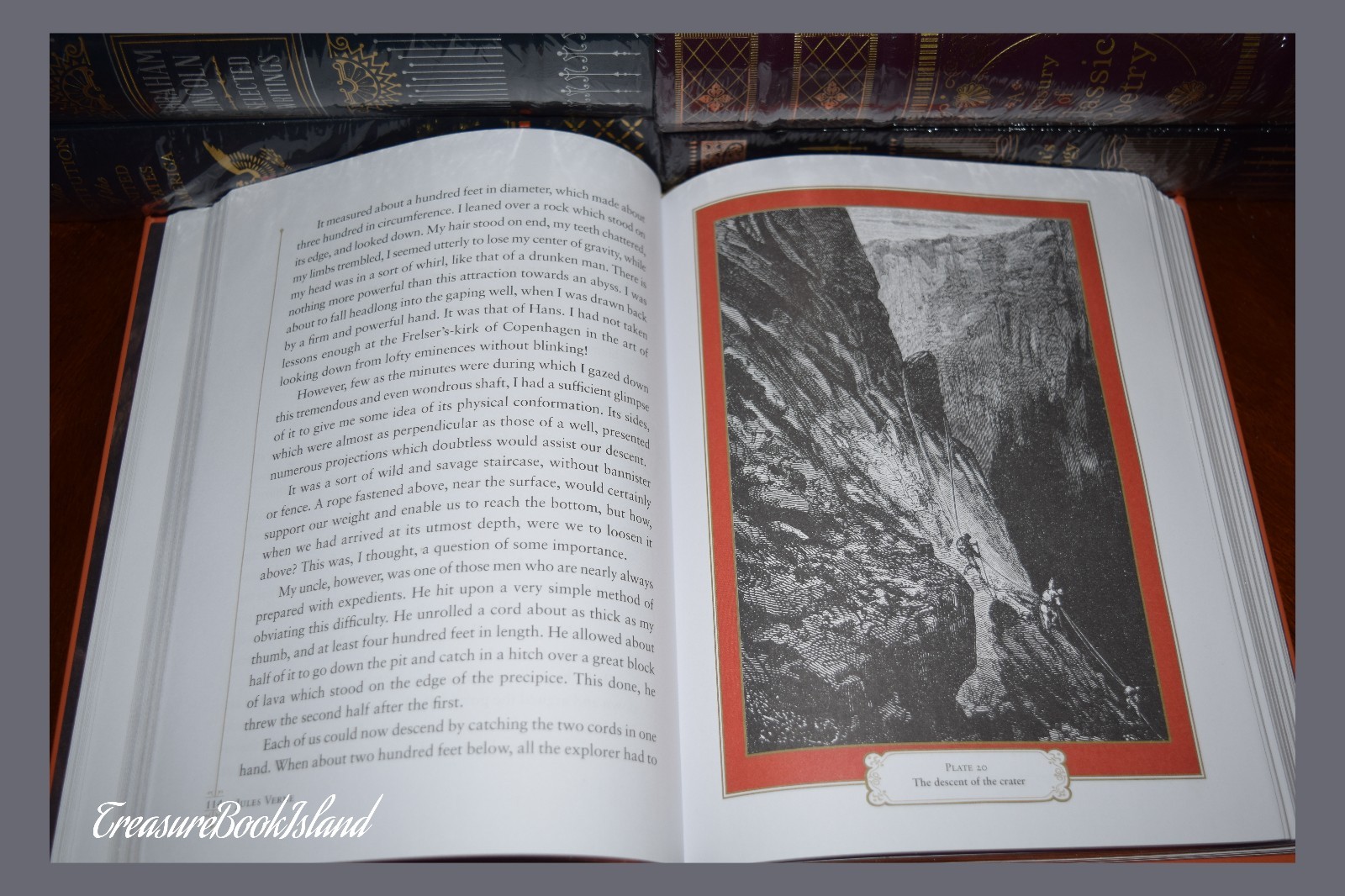 New Journey to the Center of the Earth by Jules Verne Sealed Leather Bound Gift