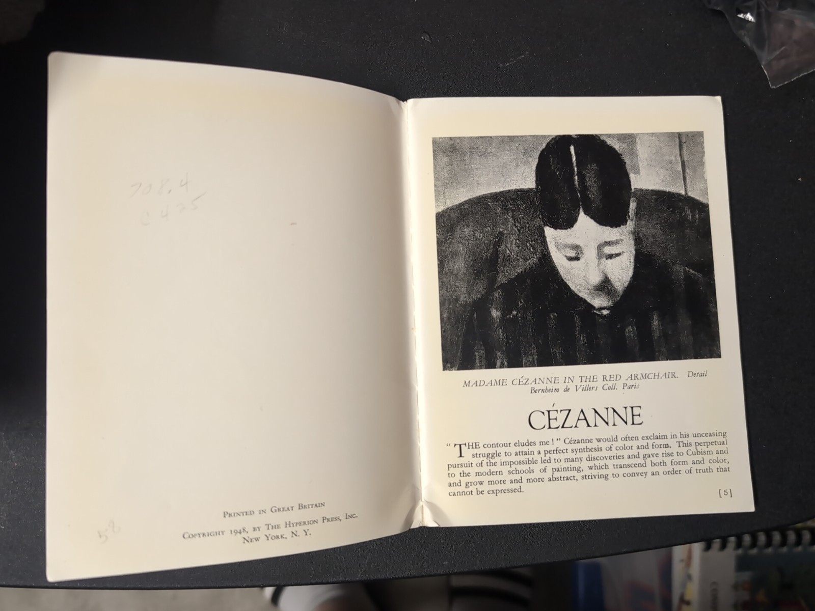 1948 Cézanne André Leclerc The Hyperion Press Miniatures vintage hardback HC GB