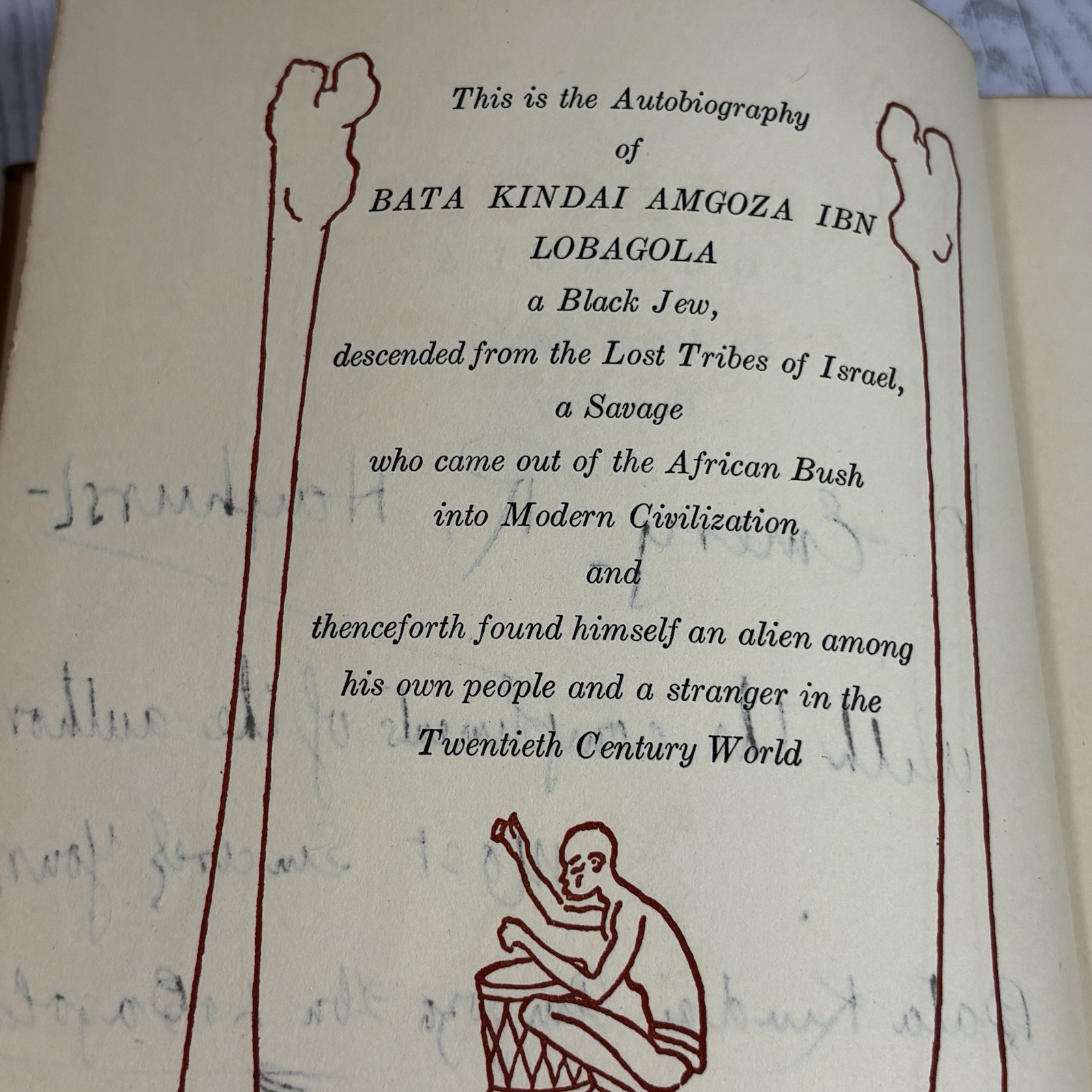 1930 Lobagola Signed 1932 Inscribed Hardcover Alfred A Knopf w/ Pamphlets