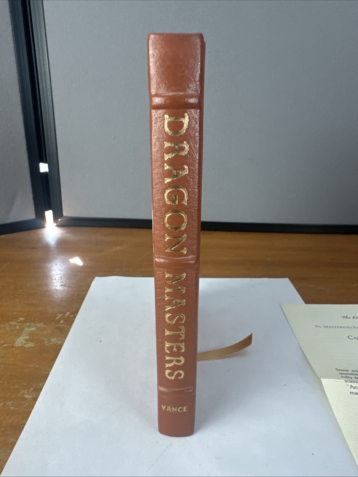 Dragon Masters by Jack Vance Easton Press 1988 Collector’s Edition Leather Bound