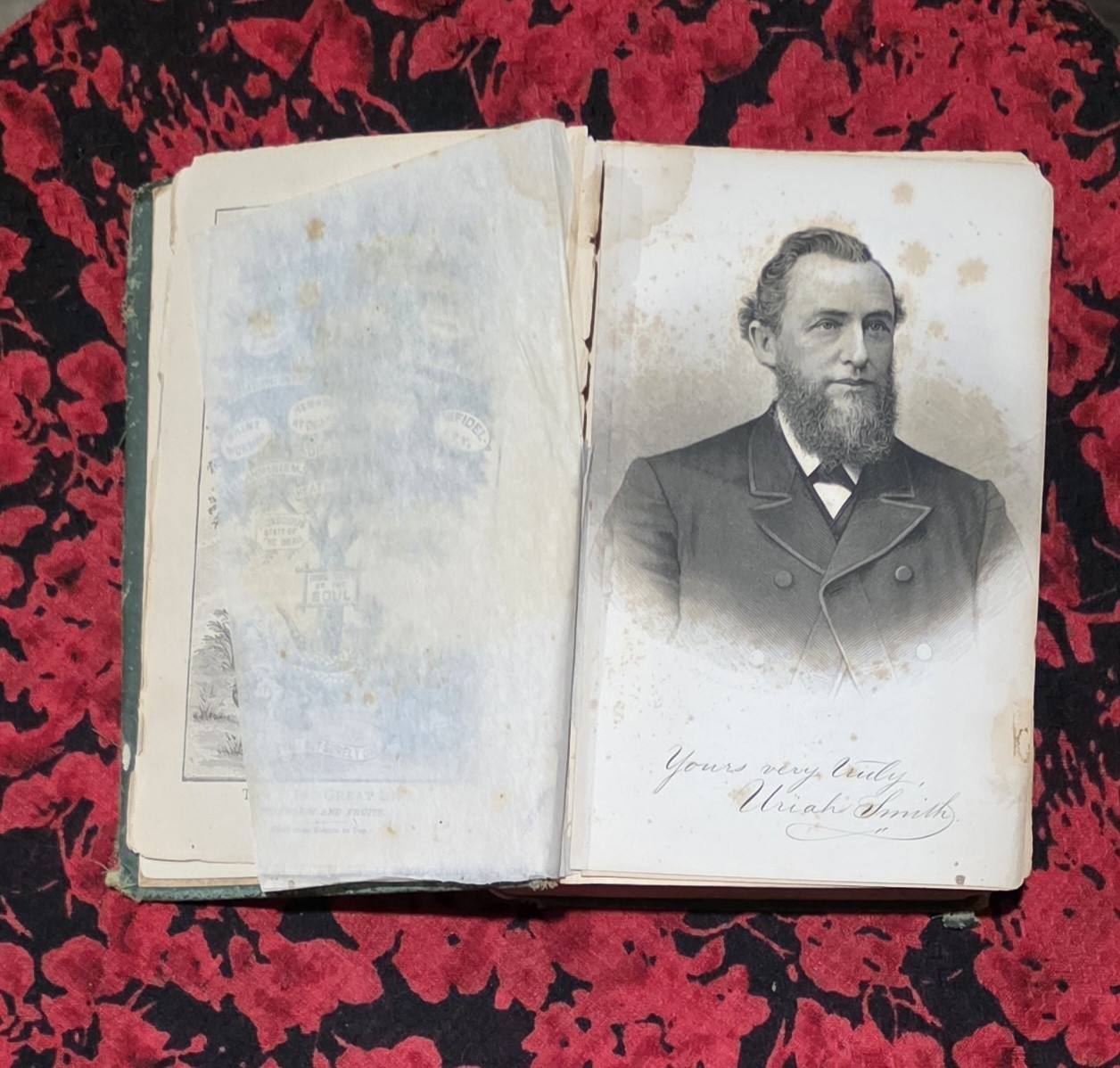 Antique 1884 Man’s Nature and Destiny Uriah Smith SDA Hardcover Religious Book