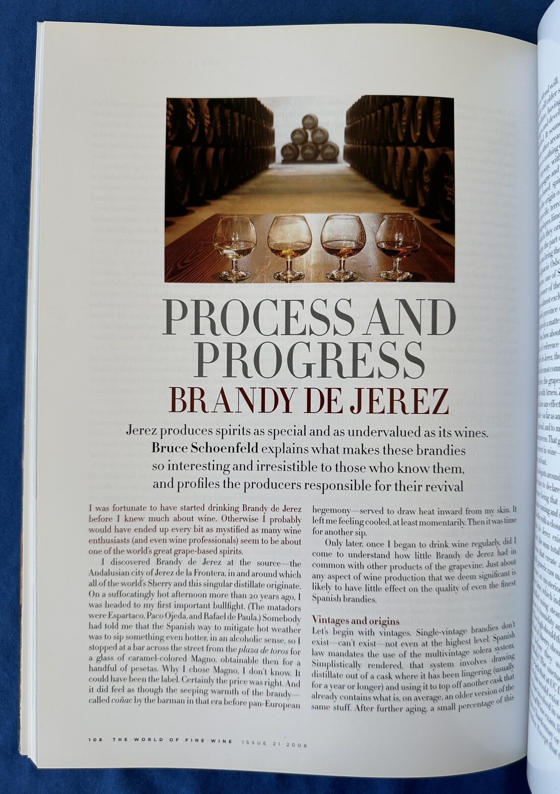 Issue 21 2008 World of Fine Wine Magazine Riesling Australia Brandy Pliny Israel