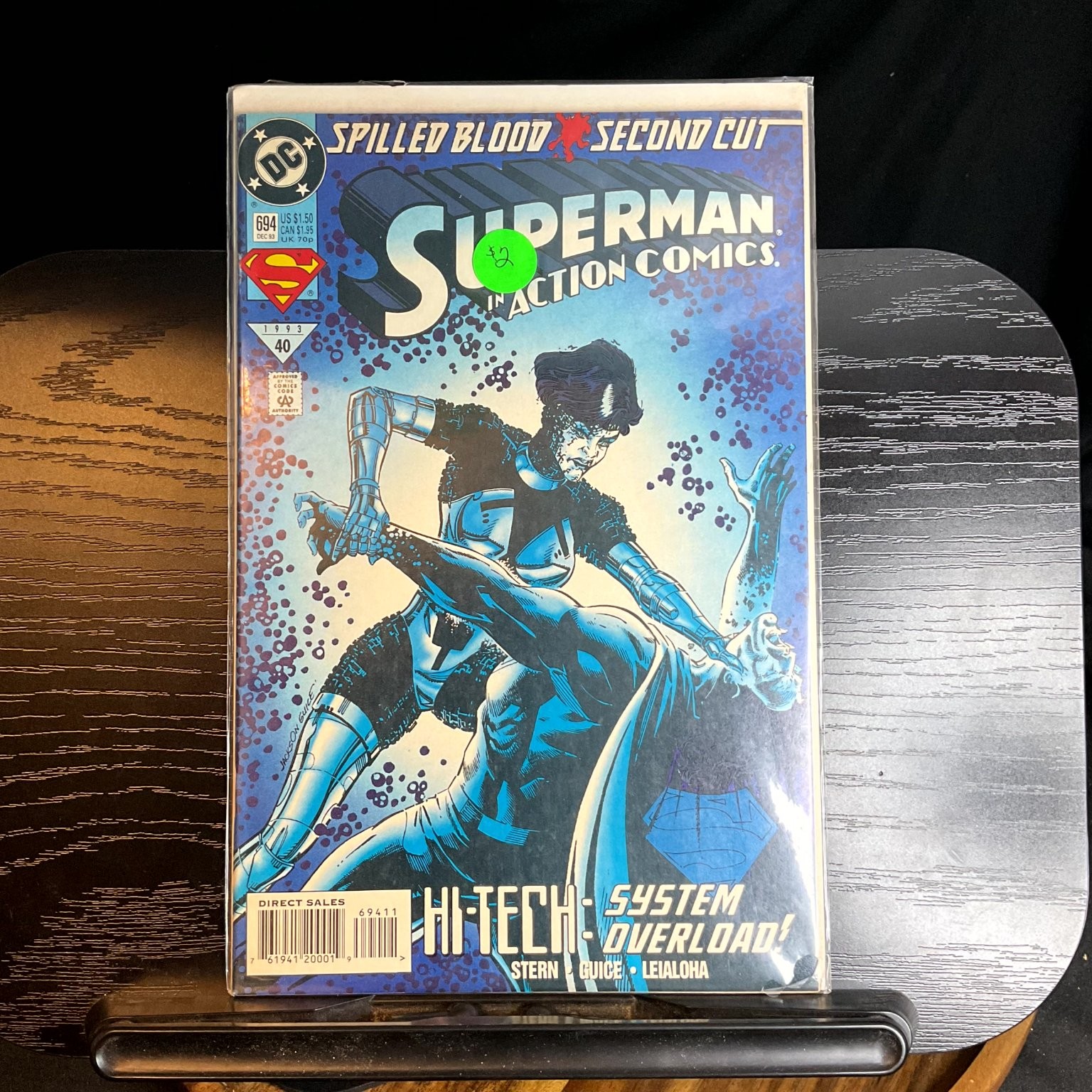 Superman Action Comics #694 #123 #323 Electric Atomic Skull Lot DC Comics