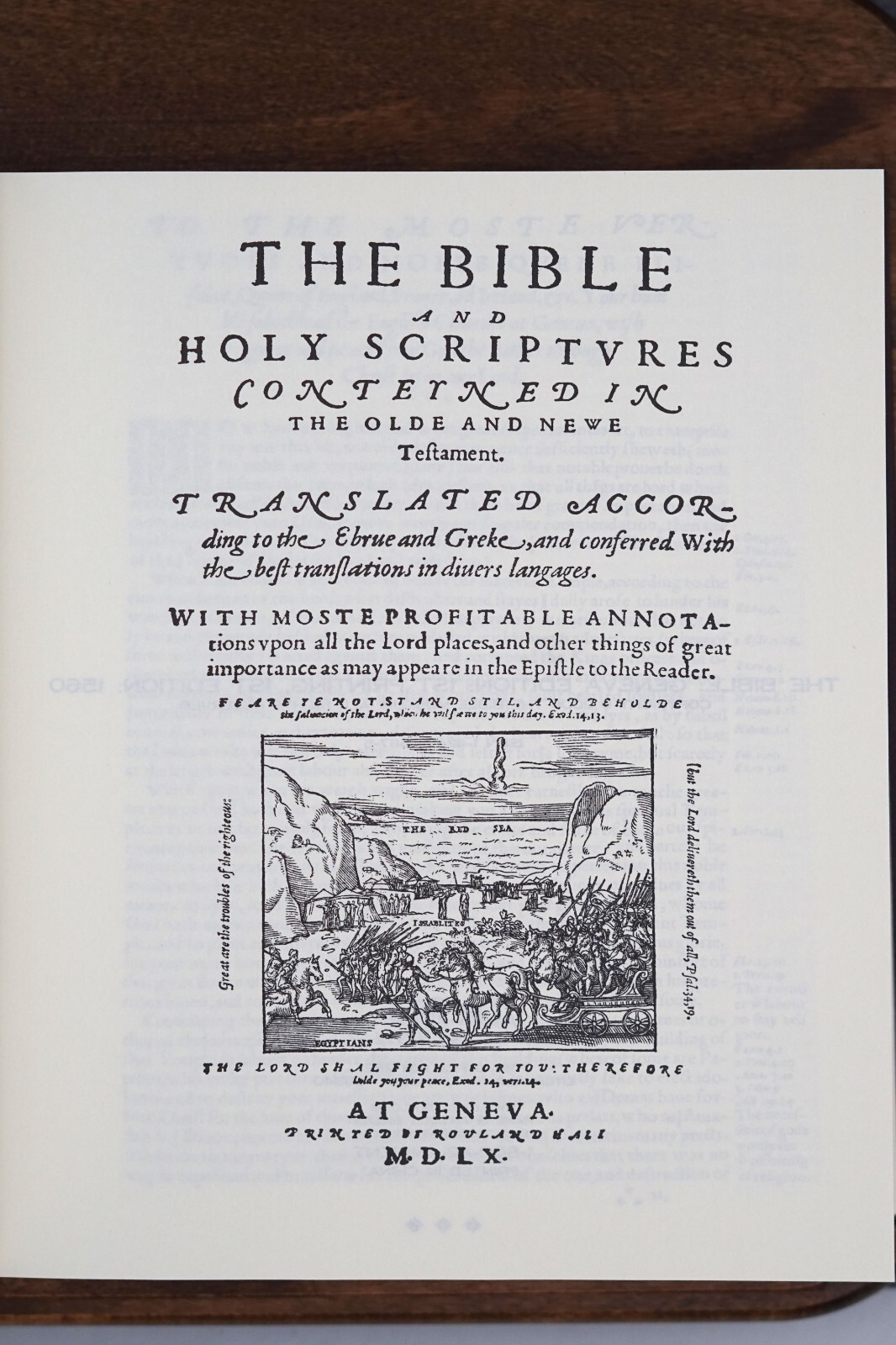 1560 Geneva Bible – First Edition Facsimile