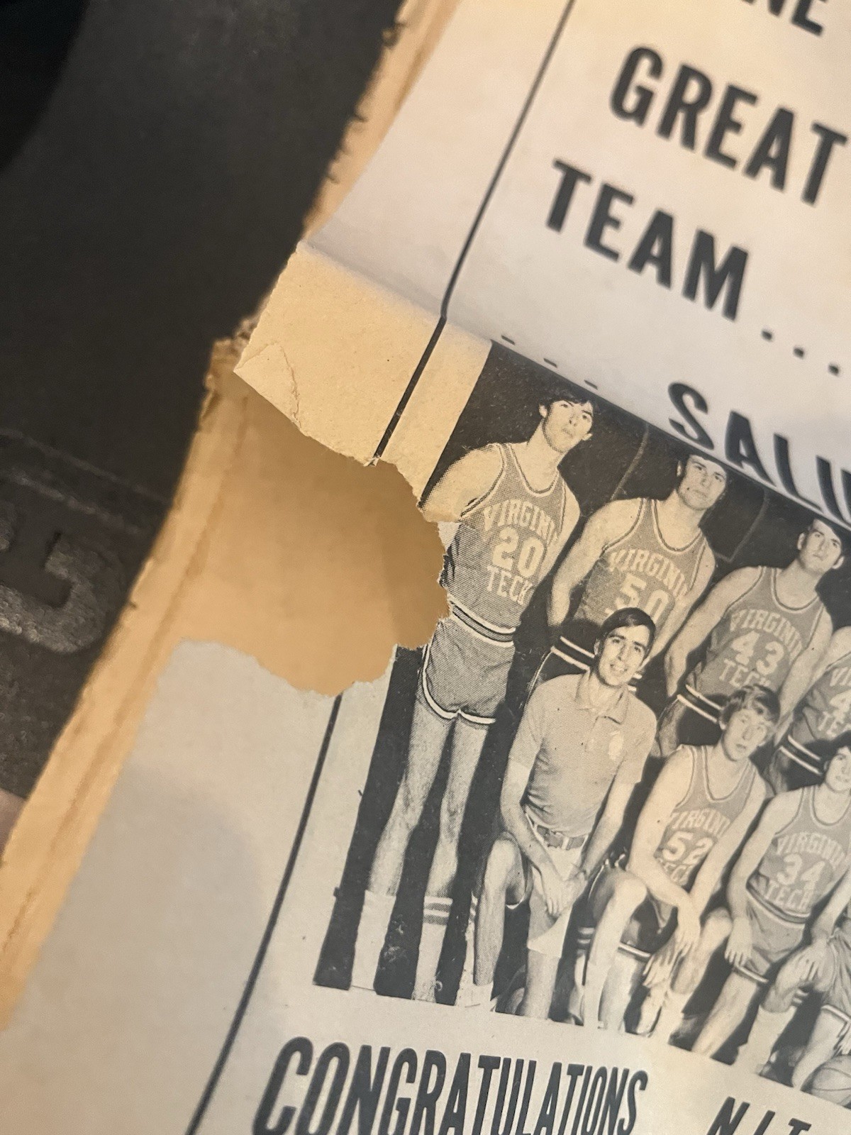 The Blacksburg Sun – VA Tech NIT Champions Souvenir Edition (1973)