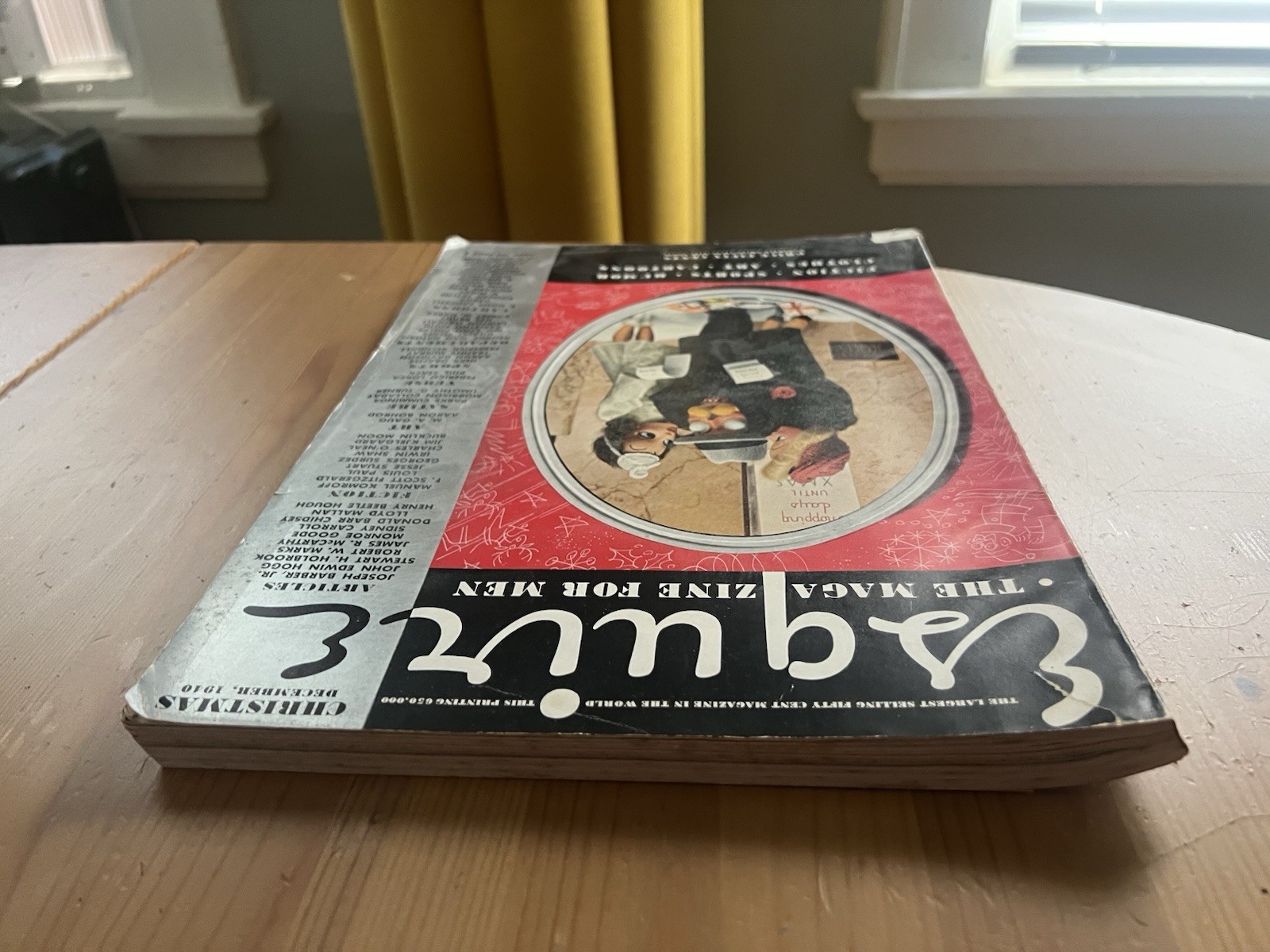 Esquire Magazine – Vintage December 1940 Christmas F. Scott Fitzgerald Varga