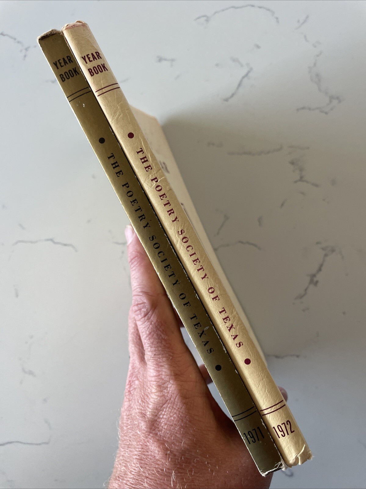 LOT of 2 – The Poetry Society of Texas A Book of the Year 1971/1972 (PB, Golden)