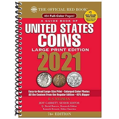 Guide Book of United States Coins 2021 Large Print, Jeff Garrett, New Book